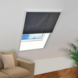 vidaXL Πλισέ Σίτα Παραθύρου Fiberglass 80x100cm 142611