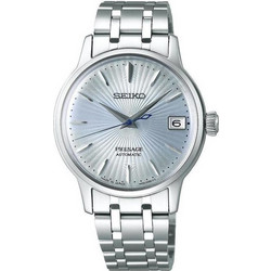 Seiko Presage Γυναικείο Ρολόι Αυτόματο με Ασημί Μεταλλικό Μπρασελέ SRP841J1