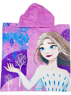 Πόντσο Θαλάσσης Frozen 2 Μοβ Χρώμα 50x110 cm Disney