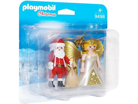 Playmobil Christmas Άη Βασίλης με Άγγελο για 4+ Ετών 9498