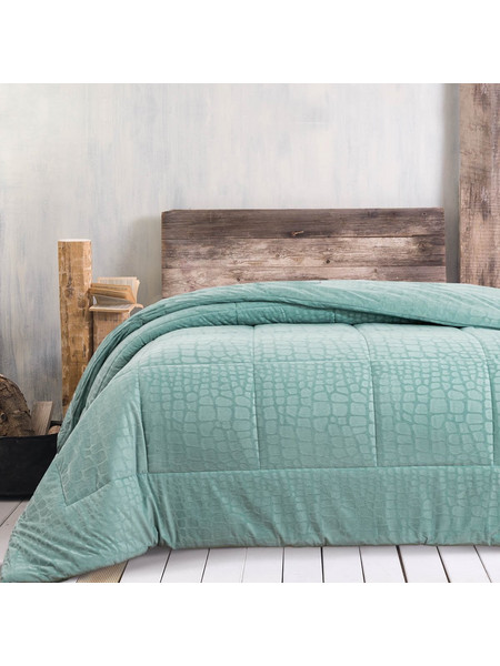 Rythmos Κουβερτοπάπλωμα Μονό 160x220 Croco Aqua