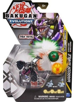 Spin Master Bakugan Evolutions Platinum Power Up Warrior Whale Nano Fury & Nano Sledge Pack Φιγούρα Δράσης για 6+ Ετών