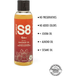 Stimul8 S8 Green Tea & Lilac Blossom Massage Oil 125ml