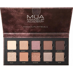 MUA 10 Shade Velvet Nudes Παλέτα Σκιών 11gr