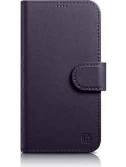 iCarer Wallet Case 2in1 Leather Flip Θήκη Dark Purple (iPhone 14 Plus)