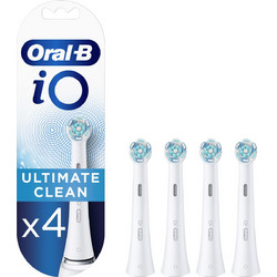 Oral-B iO Ultimate Cleaning White Ανταλλακτικές Κεφαλές 4τμχ