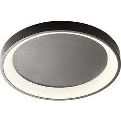 ΠΛΑΦΟΝΙΕΡΑ ΟΡΟΦΗΣ LED 30W 3000K (ΘΕΡΜΟ ΦΩΣ) 1708lm 3 STEP DIMMING SAND BLACK ICONIC 01-2665 REDO 6421681116899