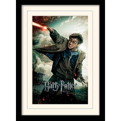 HARRY POTTER - Mounted & Framed 30X40 Print - Deathly Hallows Wand