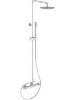 Στήλη Ντουζ 2 Εξόδων με Μπαταρία Teorema Lab 6015343 White Matt
