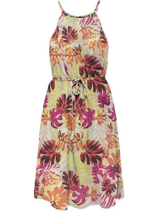 Only Mini Καλοκαιρινό Καθημερινό Φόρεμα Floral Μπεζ 15291270