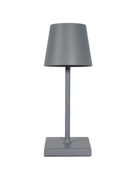 Eurolamp 144-70014 Πορτατίφ Αφής LED με Μπαταρία Γκρι Φ10xΥ38cm