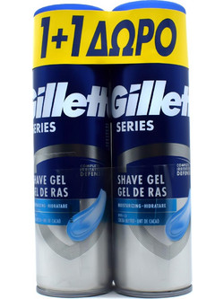 Gillette Series 3X Hidratante Shaving Gel 2x200ml