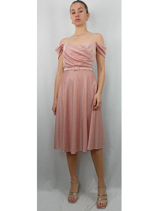 Cecilia Midi Καλοκαιρινό Φόρεμα για Γάμο / Βάπτιση S23P134