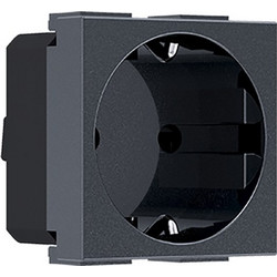 Acaelec Modys Πρίζα Σούκο 2P+E 16A 250VAC IP20 Ανθρακί (10101312420)