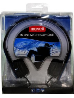 Maxell HP-MIC Ενσύρματα Ακουστικά On Ear Μπλε