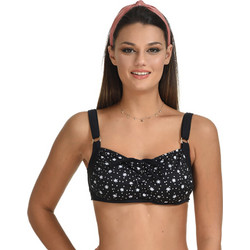 MiandMi Bikini Top Μπουστάκι Floral Μαύρο 21720