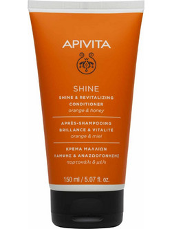 Apivita Shine & Revitalizing Πορτοκάλι & Μέλι Φυτικό Conditioner για Επανόρθωση 150ml