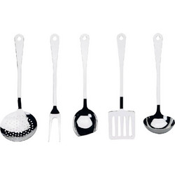 Σετ 5 ανοξείδωτες κουτάλες Alessi AJM19S5L