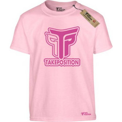 Takeposition Logo Παιδικό T-Shirt Κοντομάνικο Ροζ 806-0030-27-22