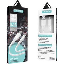Treqa Καλώδιο ταχείας φόρτισης CA-8711 micro 1,5m 5,1A