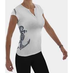 Athlon Marine Anchor Γυναικείο Αθλητικό T-Shirt Λευκό 143-1538