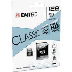 Emtec Classic microSDXC 128GB Class 10 UHS-I + Adapter