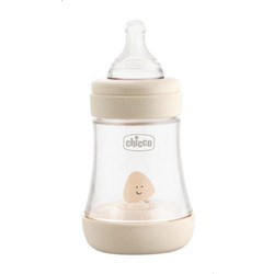 Chicco Perfect 5 Πλαστικό Μπιμπερό με Θηλή Σιλικόνης κατά των Κολικών 0m+ Μπεζ 150ml