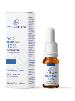 Tikun Night Time 10% CBD 750mg & CBN 250mg 10ml