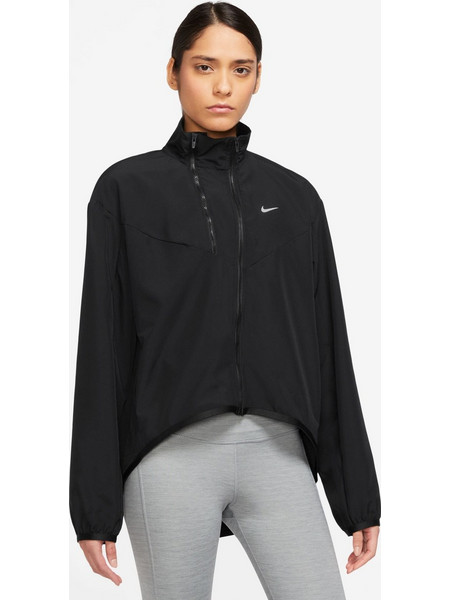 Nike Αθλητικό Γυναικείο Μπουφάν Κοντό Αντιανεμικό Μαύρο FB4694-010