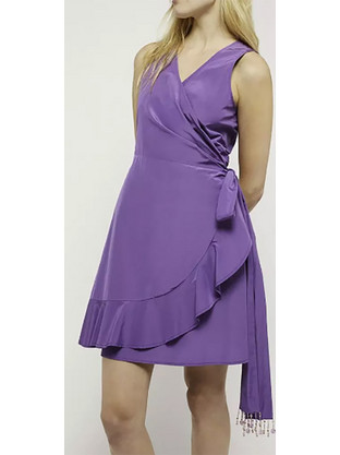 Penny Black Amelia Mini Καλοκαιρινό Φόρεμα για Γάμο / Βάπτιση Κρουαζέ Λιλά 12210223
