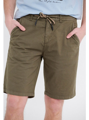 Funky Buddha Ανδρική Βερμούδα Chino Χακί FBMS005-003-03