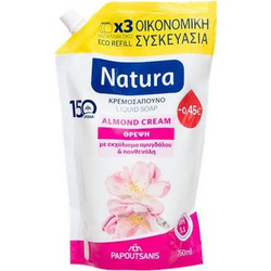 Papoutsanis Natura Almond Κρεμοσάπουνο Refill 750ml