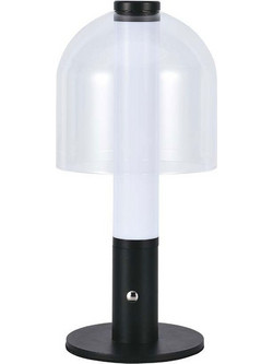 V-Tac 100LM Πορτατίφ Αφής LED με Μπαταρία Διαφανές Μαύρο 7988