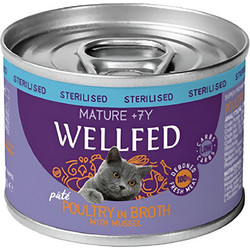 Wellfed Sterilised Mature Pate with Poultry & Mussels in Broth 200gr