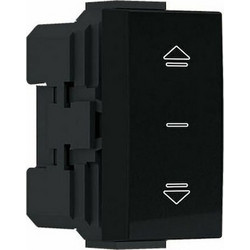 Μπουτόν ρολλω΄ν MODYS σε ανθρακί χρώμα 10A 250VAC IP20 ενός στοιχείου δύο επαφών - 10101312506
