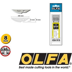 OLFA KB4-R Ανταλλακτικές λεπίδες για μαχαιράκι AK-4