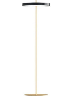 Φωτιστικό Δαπέδου Asteria 2340 Φ43x150,7cm Dim Led 1100lm 24W 3000K Black-Brass Umage