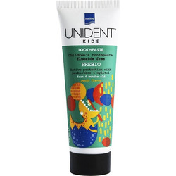InterMed Unident Kids Prebio Peach Βρεφική & Παιδική Οδοντόκρεμα Χωρίς Φθόριο 50ml