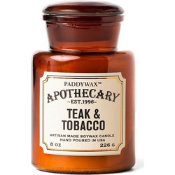 Κερί Σόγιας Αρωματικό Apothecary Teak And Tobacco 226gr Paddywax Κερί Σόγιας