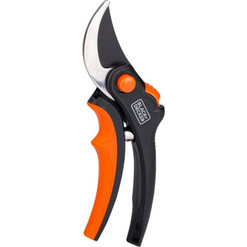 Black & Decker Ψαλίδι Κλαδέματος Χειρός με Λεπίδα από Σκληρυμένο Χάλυβα, 20x6x1.6 cm - Black & Decker