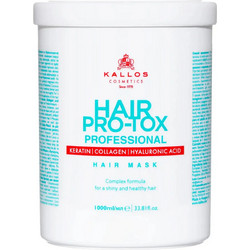 Kallos KJMN Hair Pro-Tox Μάσκα Μαλλιών Κερατίνης για Επανόρθωση για Λεπτά & Ταλαιπωρημένα Μαλλιά 1lt