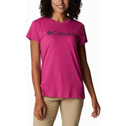 Columbia Trek SS Graphic Tee Γυναικείο Αθλητικό T-Shirt Φούξια 1992134-665