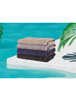 Πετσέτες πισίνας POOL TOWELS 480gsm 80Χ160cm 100% cotton Black