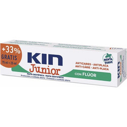 Kin Fluor Junior Μέντα Κατά της Tερηδόνας Παιδική Οδοντόκρεμα κατά της Πλάκας 100ml