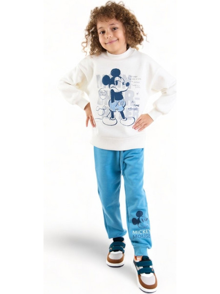 Cimpa Mickey Mouse Παιδικό Σετ Φόρμας Λευκό Τιρκουάζ MC21174
