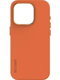 Decoded AntiMicrobial Silicone Back Cover Apricot (iPhone 15 Pro)
