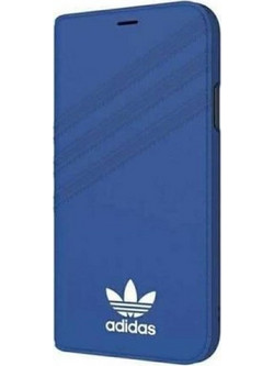 Θήκη κινητού Adidas Original Booklet Suede for iPhone X/XS Blue