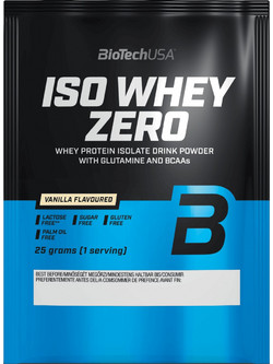Biotech USA ISO Whey Zero Vanilla Πρωτεΐνη Ορού Γάλακτος Γράμμωσης Χωρίς Λακτόζη & Γλουτένη 25gr