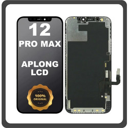 Original For Apple iPhone 12 Pro Max (A2411, A2342) APLONG LCD Οθόνη + Touch Screen Digitizer Black