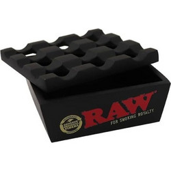 Raw Regal Μεταλλικό Τασάκι 8x8cm - Black
